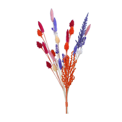 Bunch Of Faux Flowers Bright Purple Bunny Tail Mix 50cm | Gisela Graham