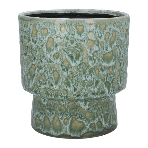Ceramic Pot Cover 17cm - Seafoam Goblet | Gisela Graham - CLEARANCE