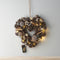 Pinecone and Star Cluster LED Wreath, 37cm 