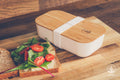 Eco Lunch Box - Biodegradable Wheat Straw & Sustainably Sourced Bamboo