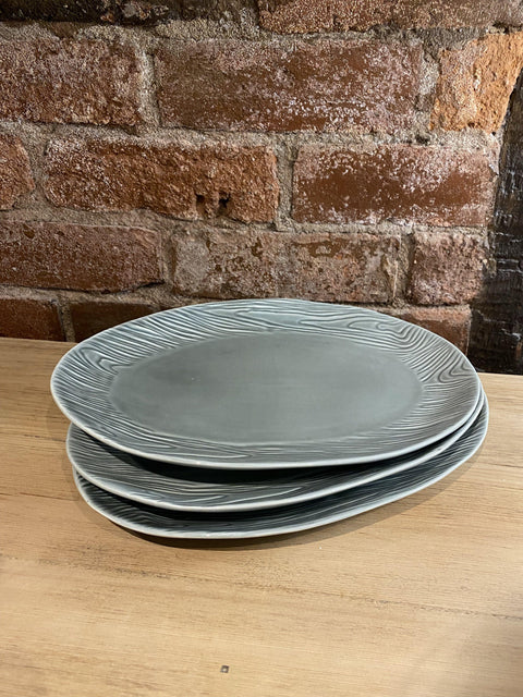 Gisela Graham bluey / grey plate platter  single or set of 3 - Shabby Nook